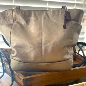 Authentic Coach Park Silver Tote Bag